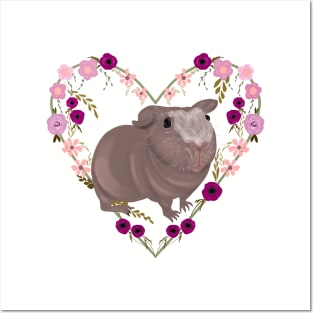 Skinny Pig Floral Posters and Art